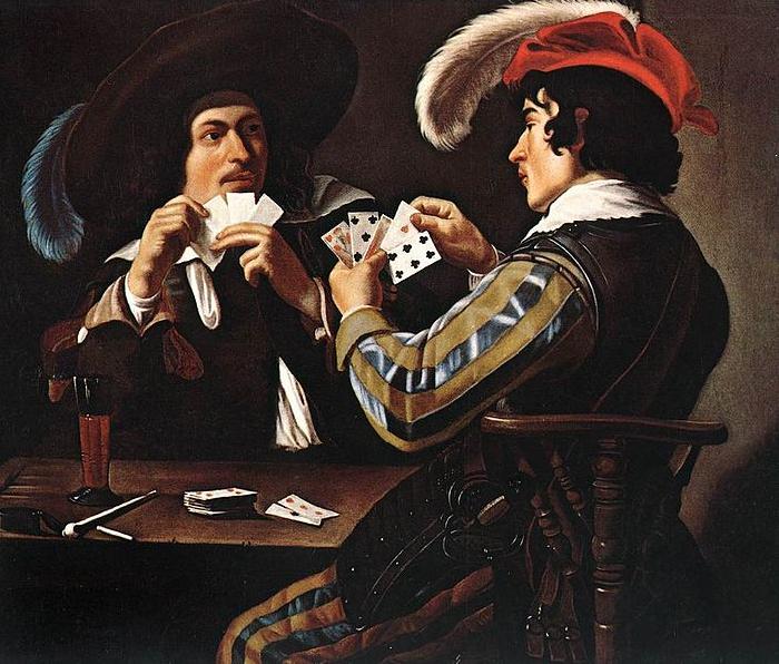 Theodoor Rombouts Card Players oil painting picture